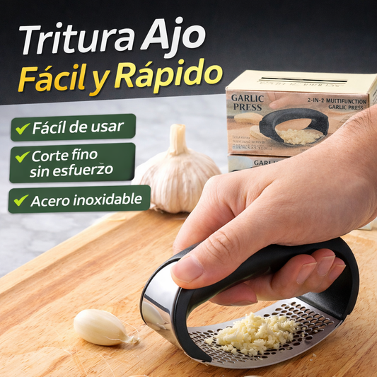 Tritura Ajo en Segundos sin Ensuciar tus Manos